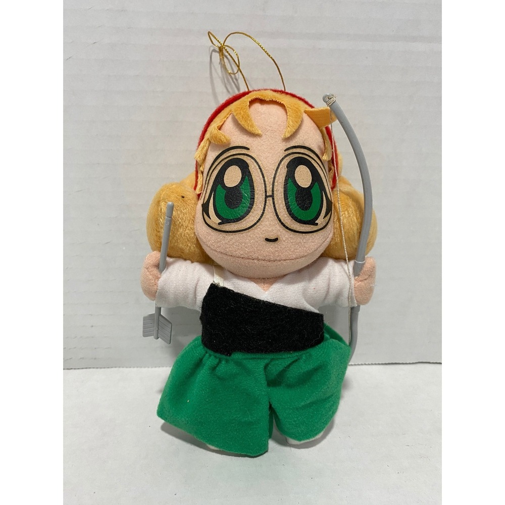 SEGA Plush Toy Vintage 1995 Magic Knight Rayearth Houjouji Fuu Archer Green 6"